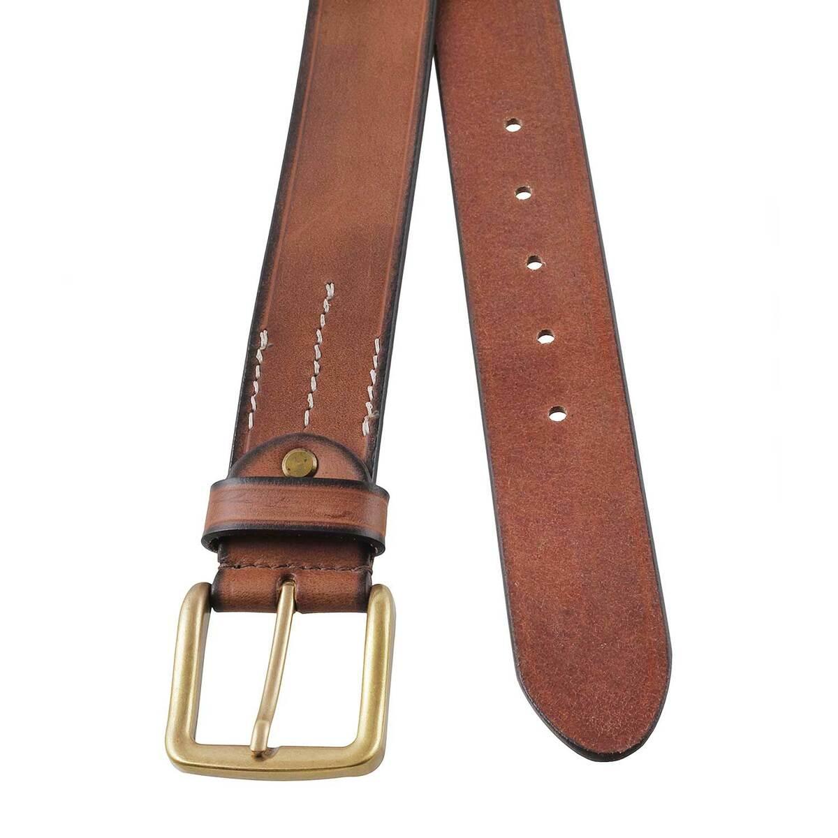 Men Leather Tan Belts